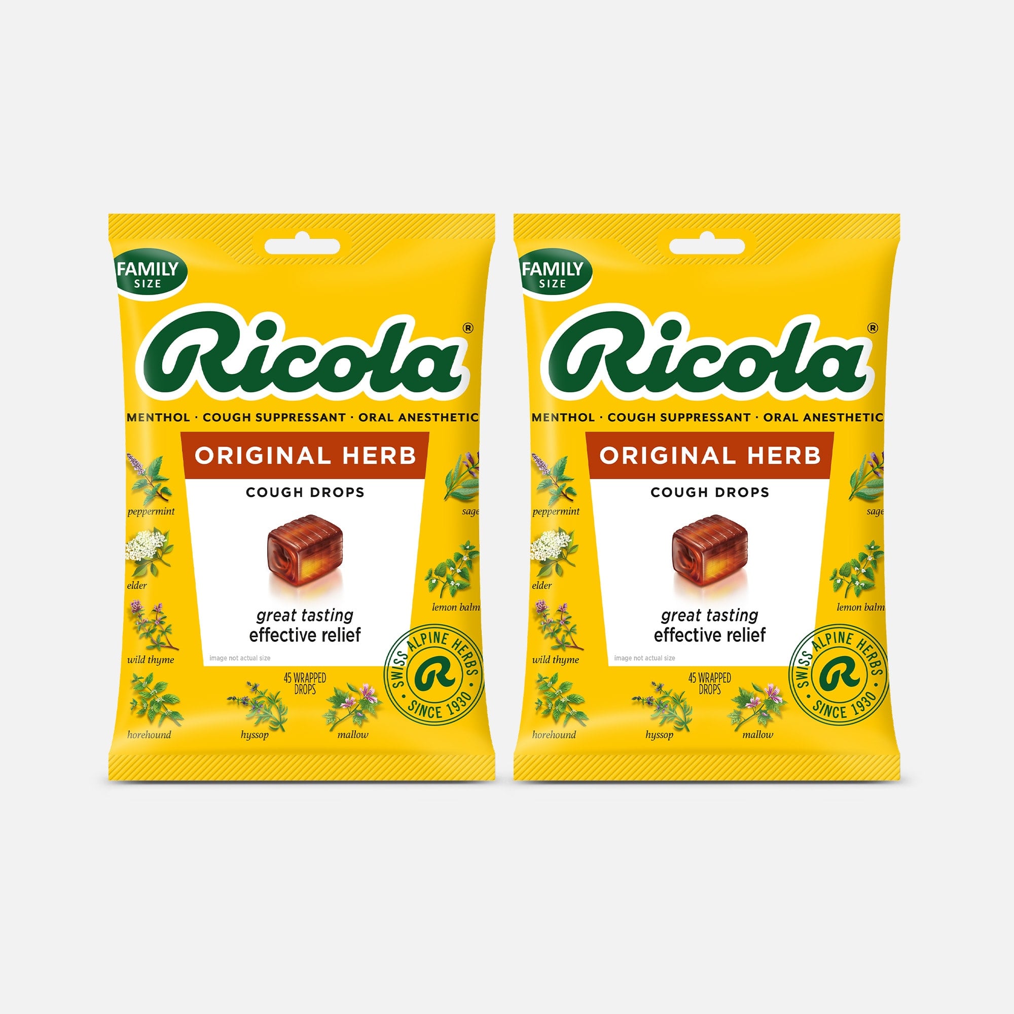 Ricola Original Herb Cough Drops, 45 ct. (2-Pack), , large