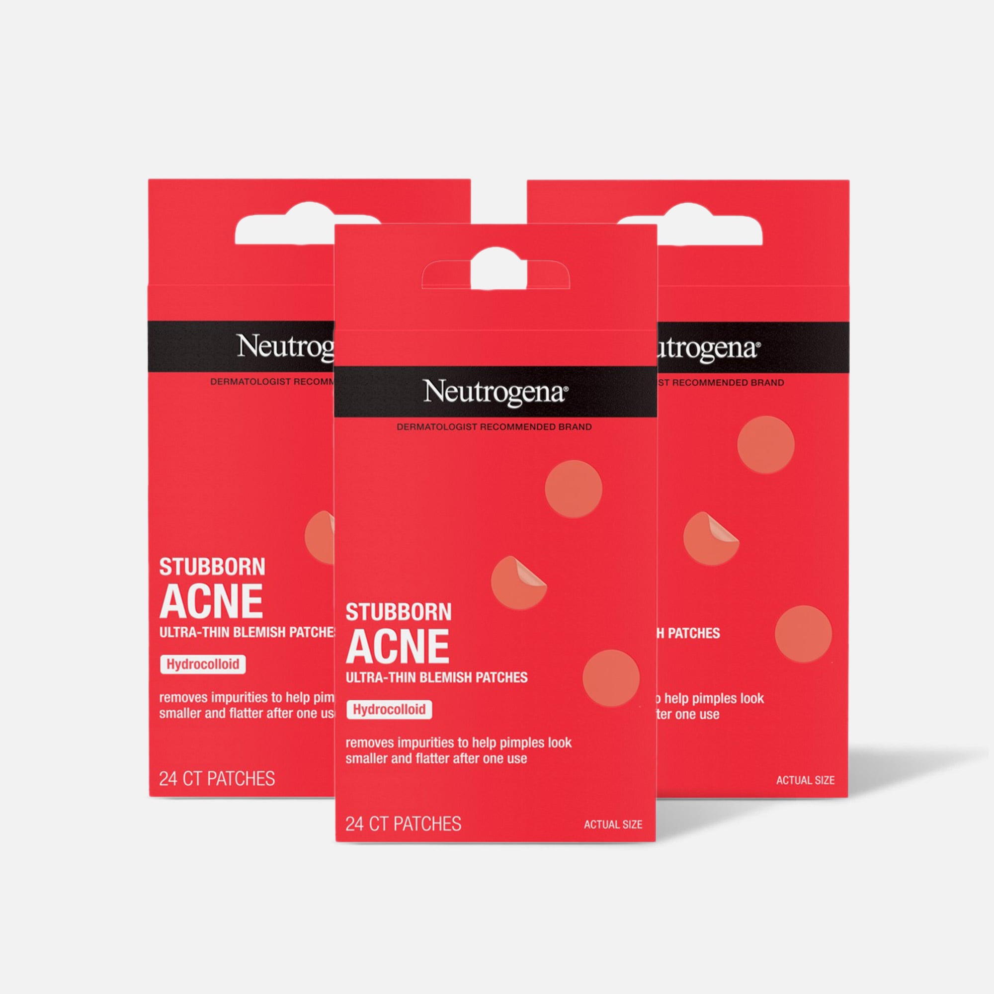 Neutrogena Stubborn Acne Blemish Patches, 24 ct. (3-Pack), , large