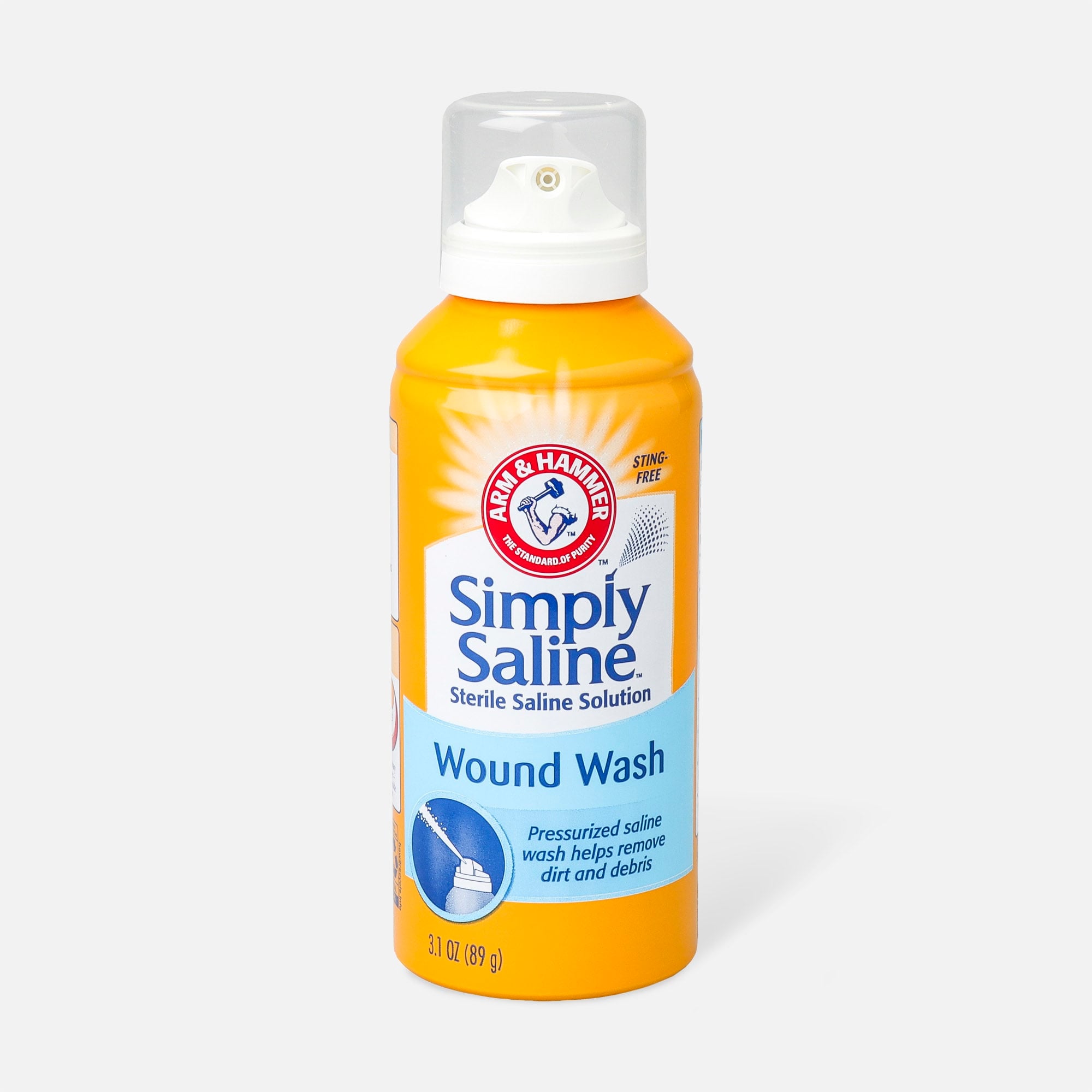 Wound Wash Saline, Simply Painless 0.9% - 3 oz., , large
