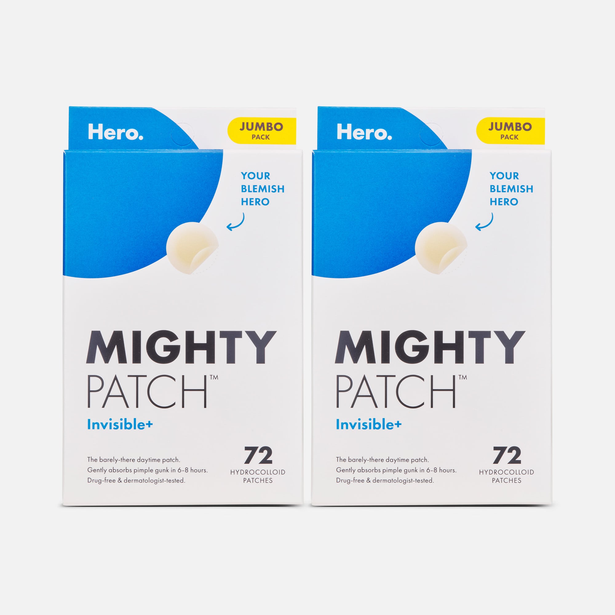 Mighty Patch Invisible+ Acne Treatment Patches, 72 ct. (2-Pack), , large