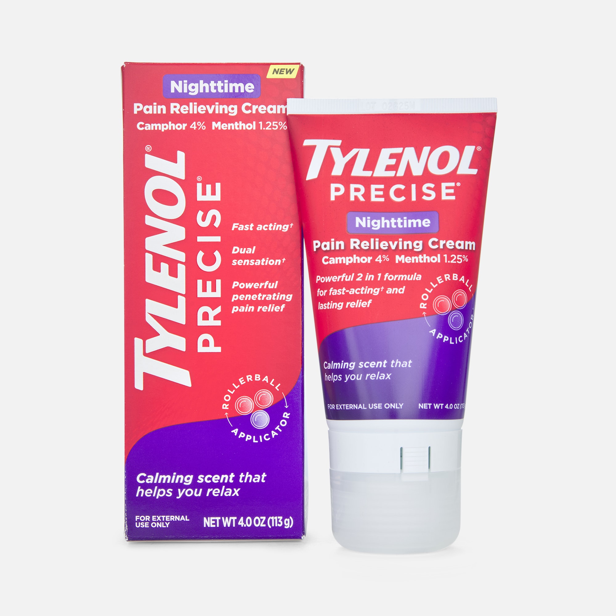 Tylenol Precise Nighttime Pain Relieving Cream, 4 oz., , large