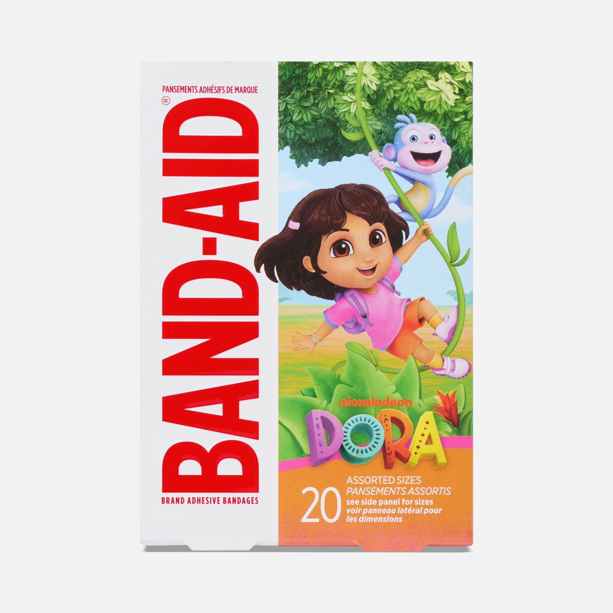 BAND-AID® Dora the Explorer Adhesive Bandages, Assorted Sizes, 20 ct.