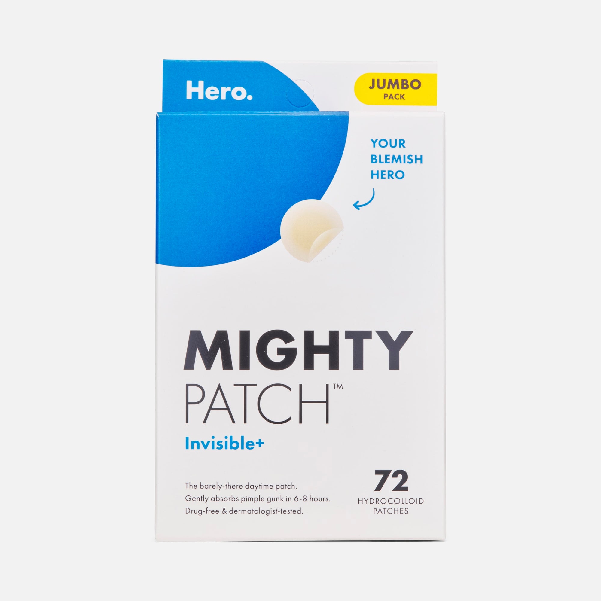 Mighty Patch Invisible+ Acne Treatment Patches, 72 ct.