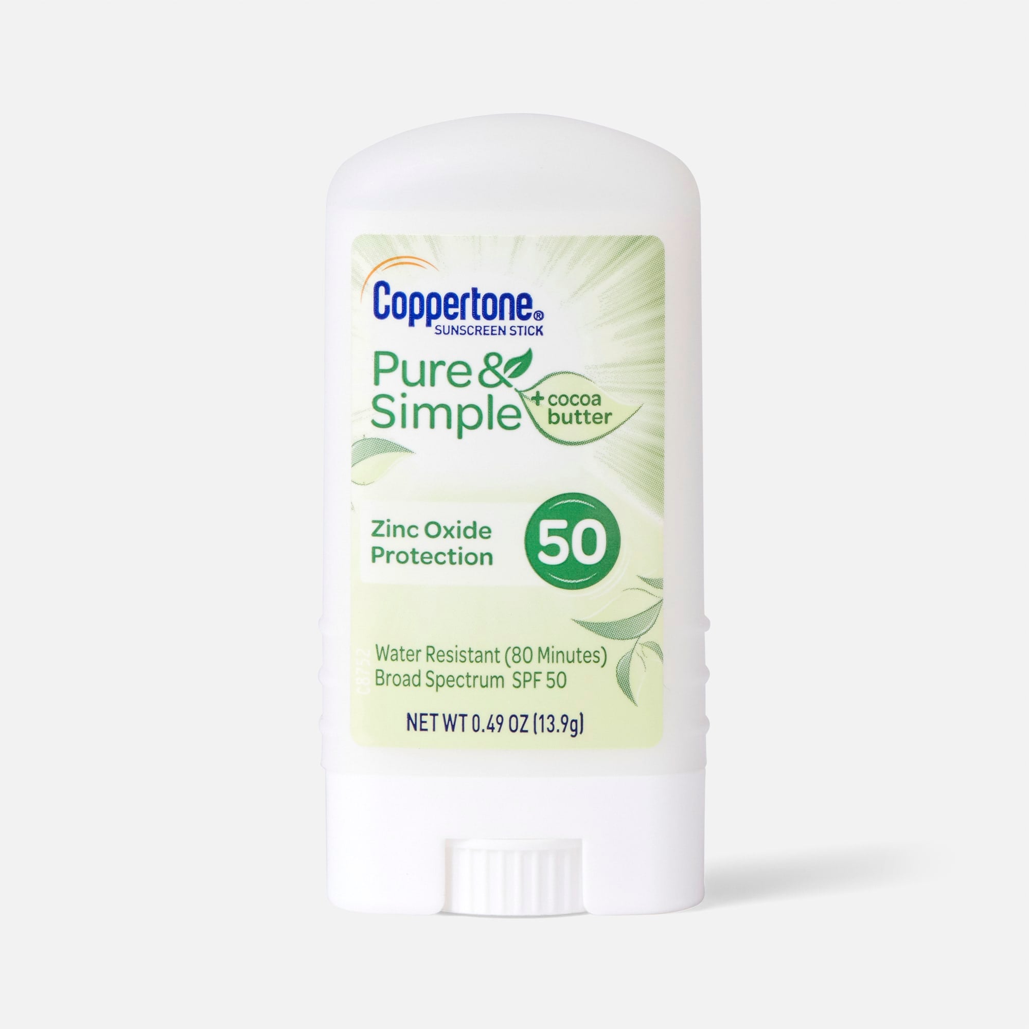 Coppertone Pure & Simple Sunscreen Stick, SPF 50, 0.49 oz., , large