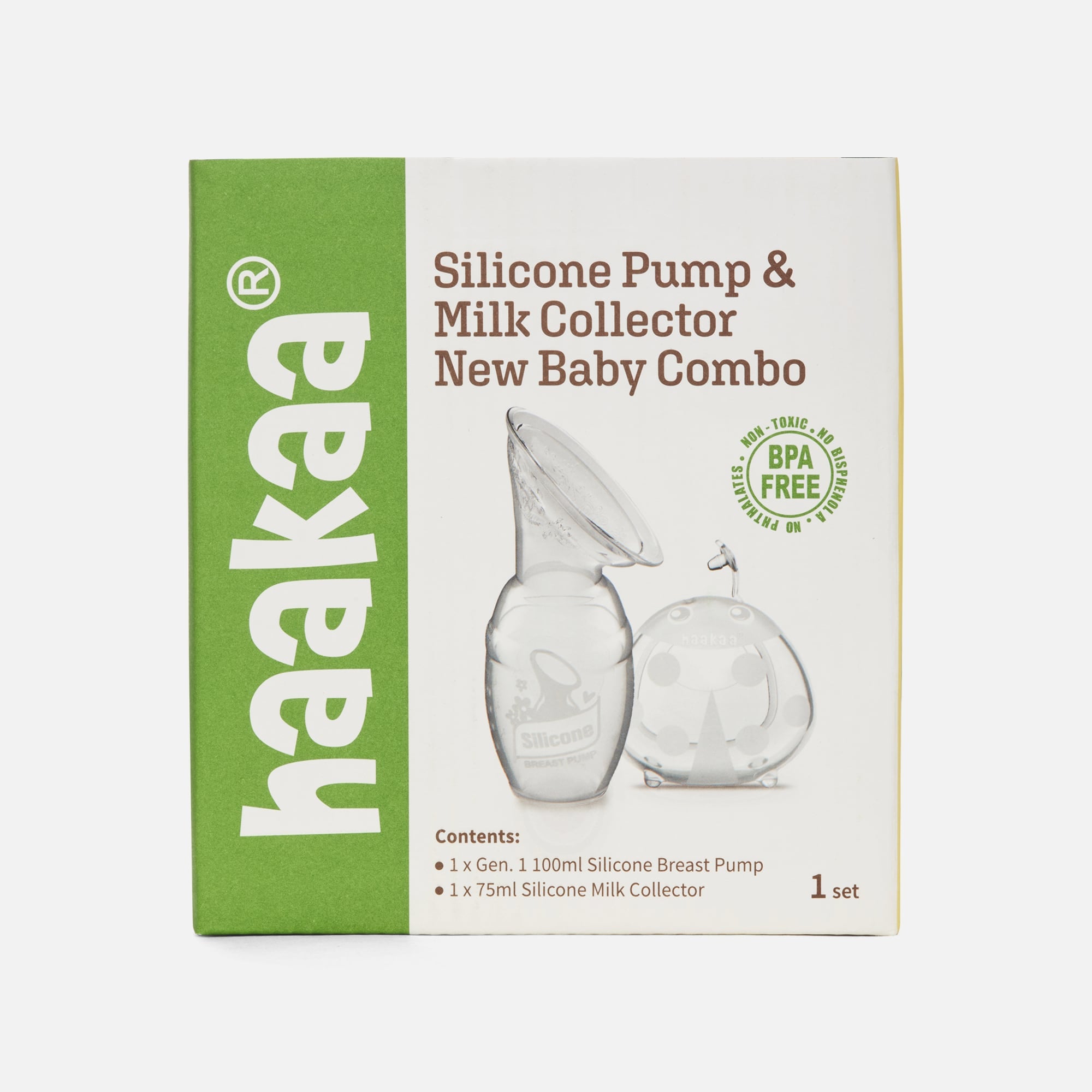 Haakaa Silicone Pump & Milk Collector New Baby Combo, , large