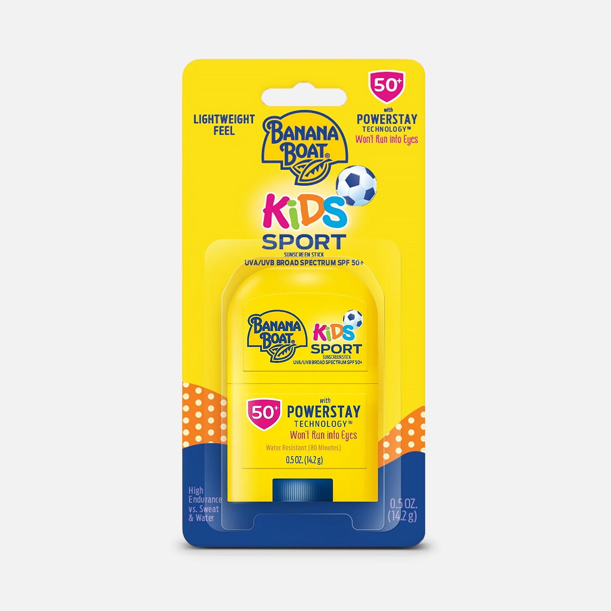 Banana Boat Kids Sport Sunscreen Stick SPF 50+, .5 oz.