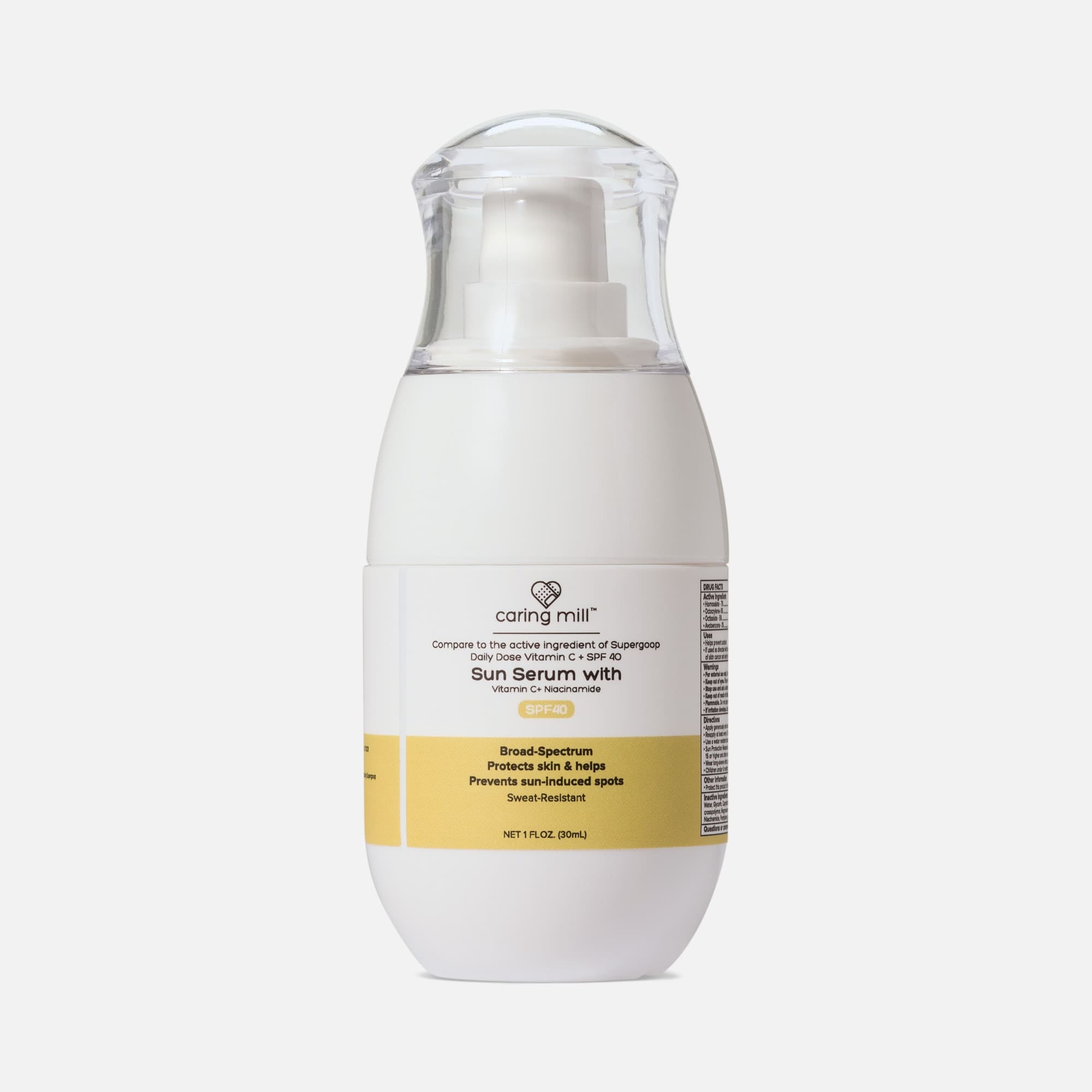 Caring Mill™ Sun Serum with Vitamin C, SPF 40, 1 oz, , large