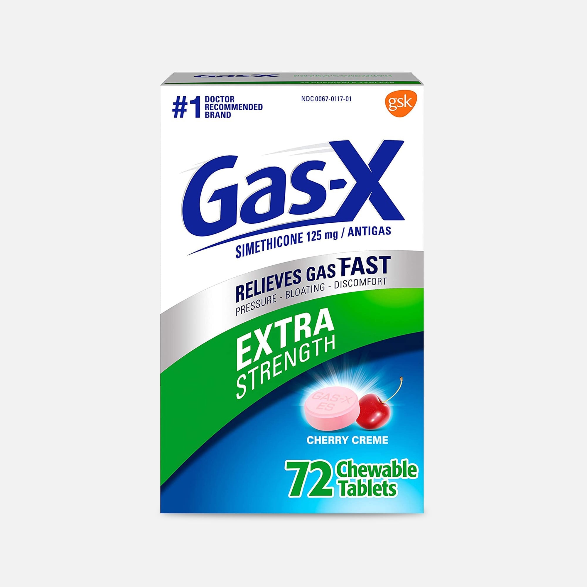 Gas-X Extra Strength Cherry Chewable Tablet, For Fast Relief From Gas, Bloating & Discomfort, , large