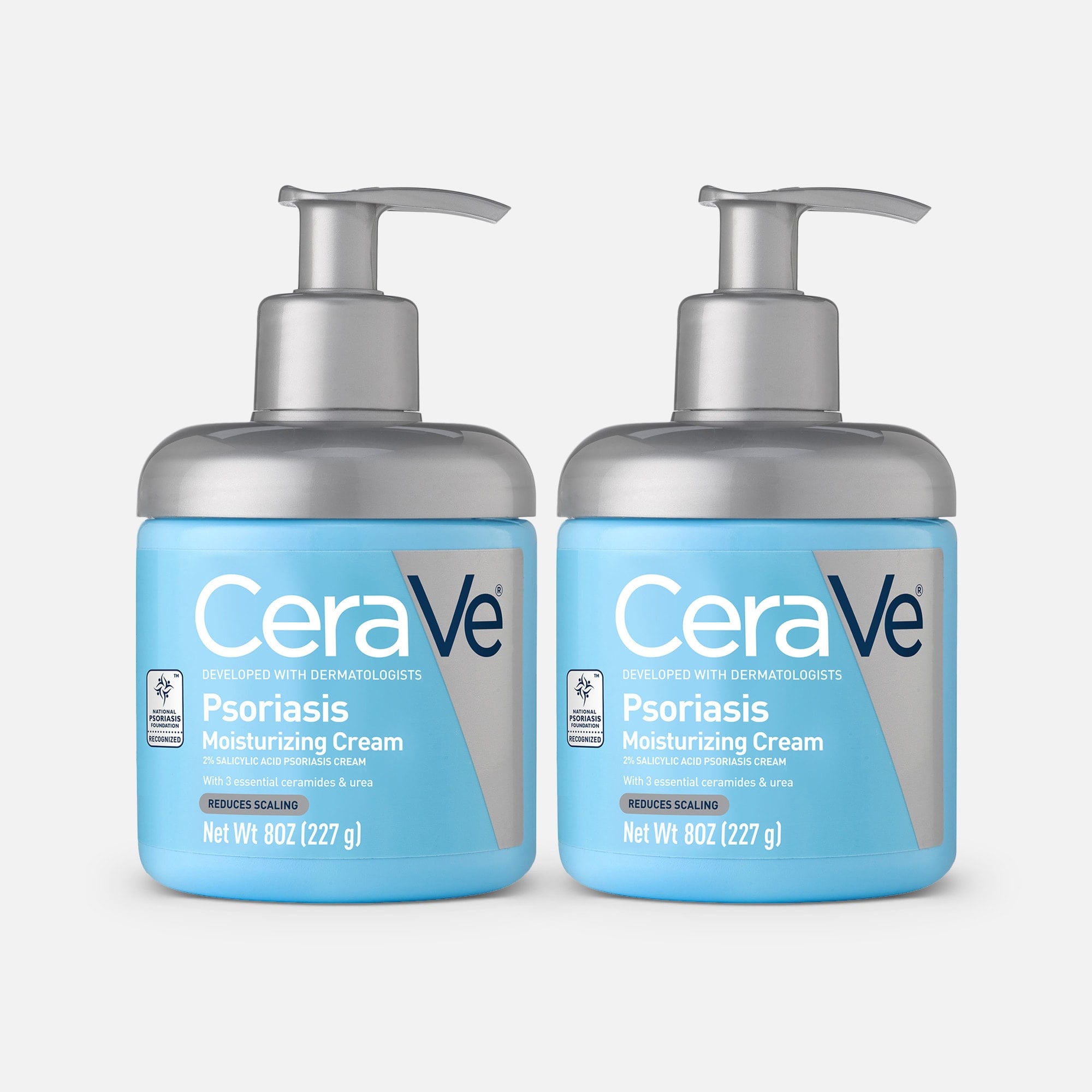 CeraVe Moisturizing Cream for Psoriasis Treatment With Salicylic Acid & Urea for Dry Skin Itch Relief (2-Pack), , large
