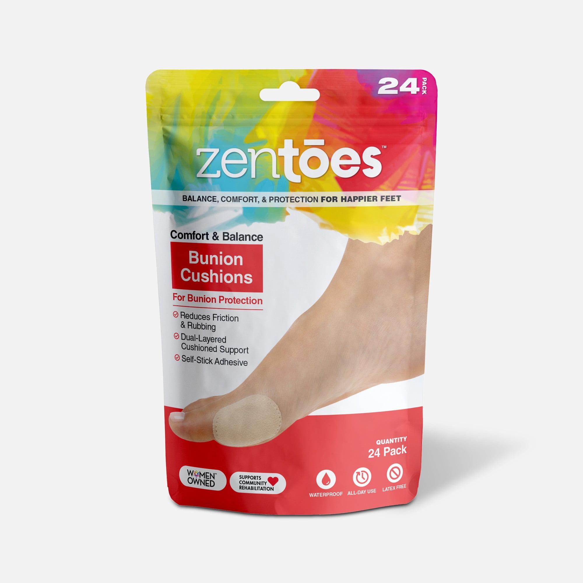 ZenToes Bunion Cushions - 24-Pack, , large