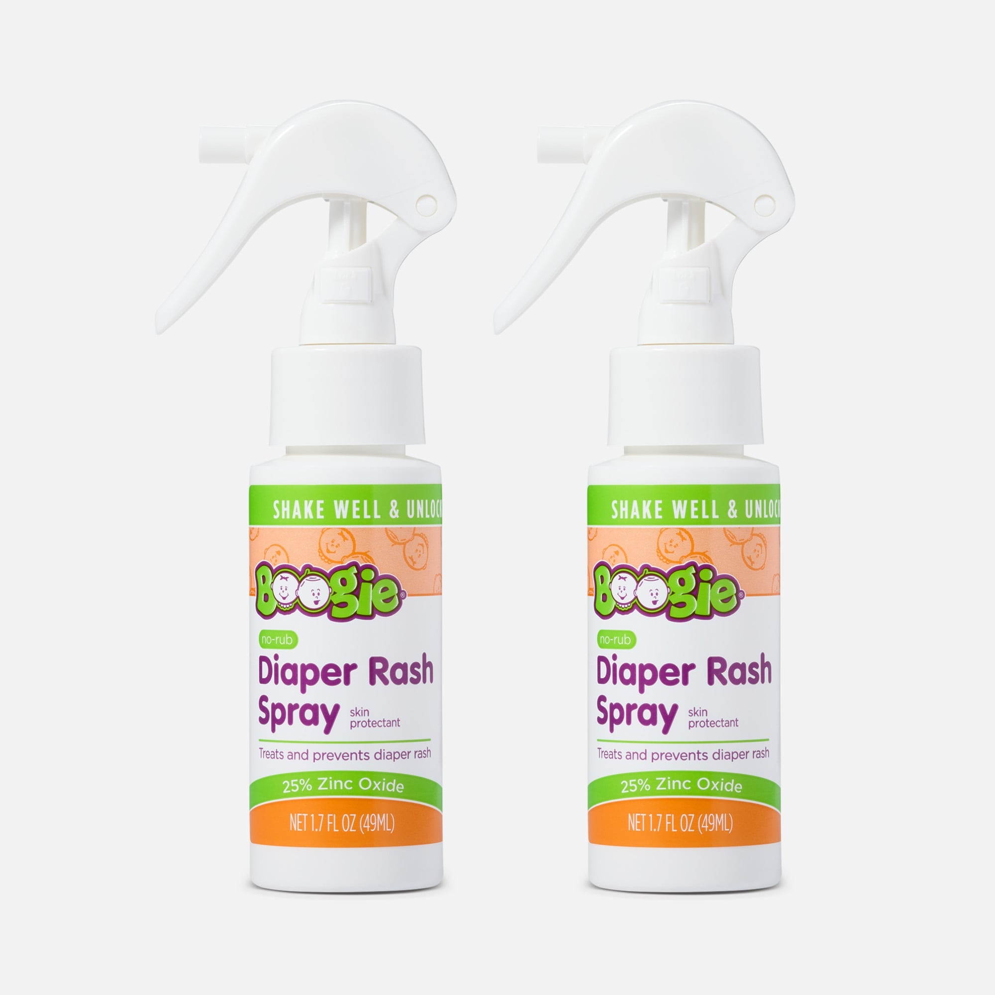 Boogie Bottoms No-Rub Diaper Rash Pump Spray, 1.7 oz. (2-Pack), , large