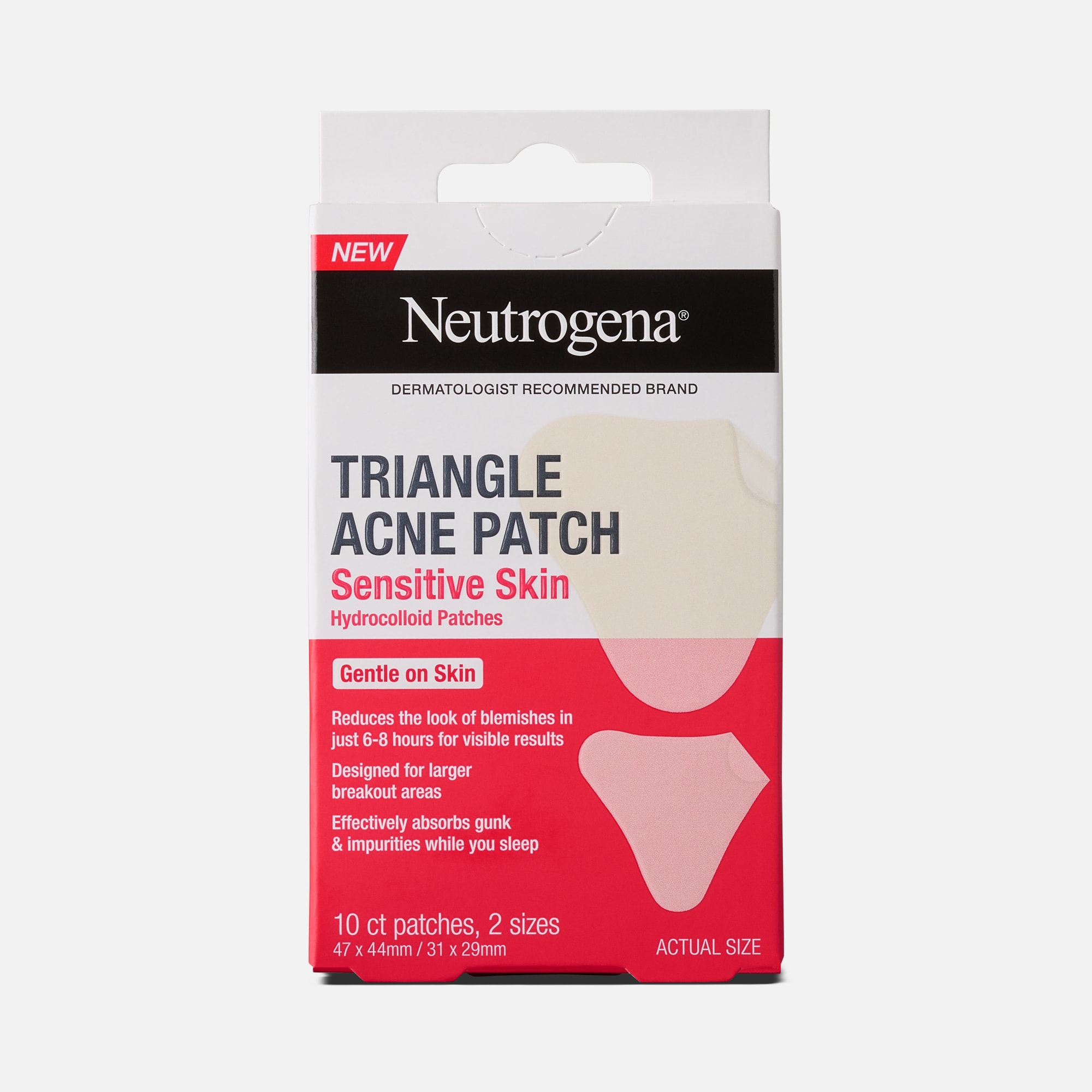 Neutrogena Sensitive Skin Acne Patch Triangles, 10 ct, , large