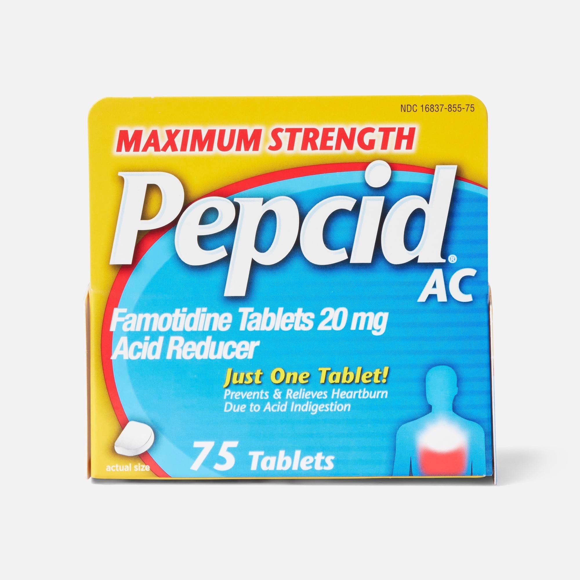 Pepcid AC Acid Reducer Maximum Strength Tablets, 75 ct.