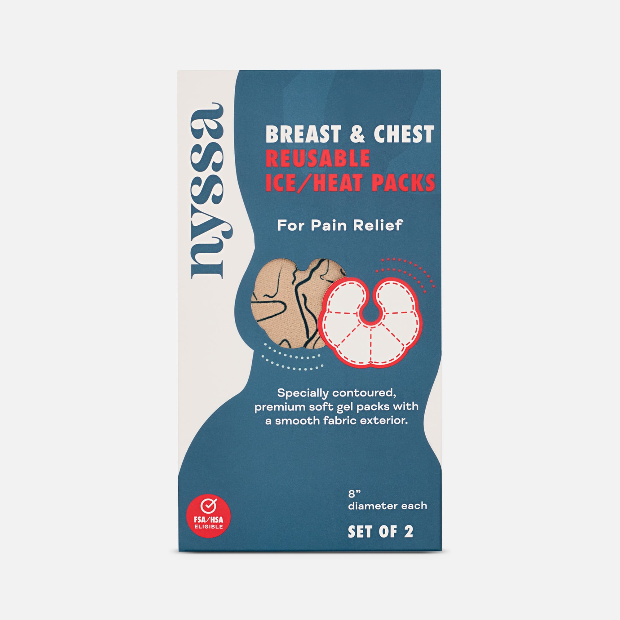 Nyssa Breast & Chest Reusable Ice/Heat Packs, 2 ct., , large