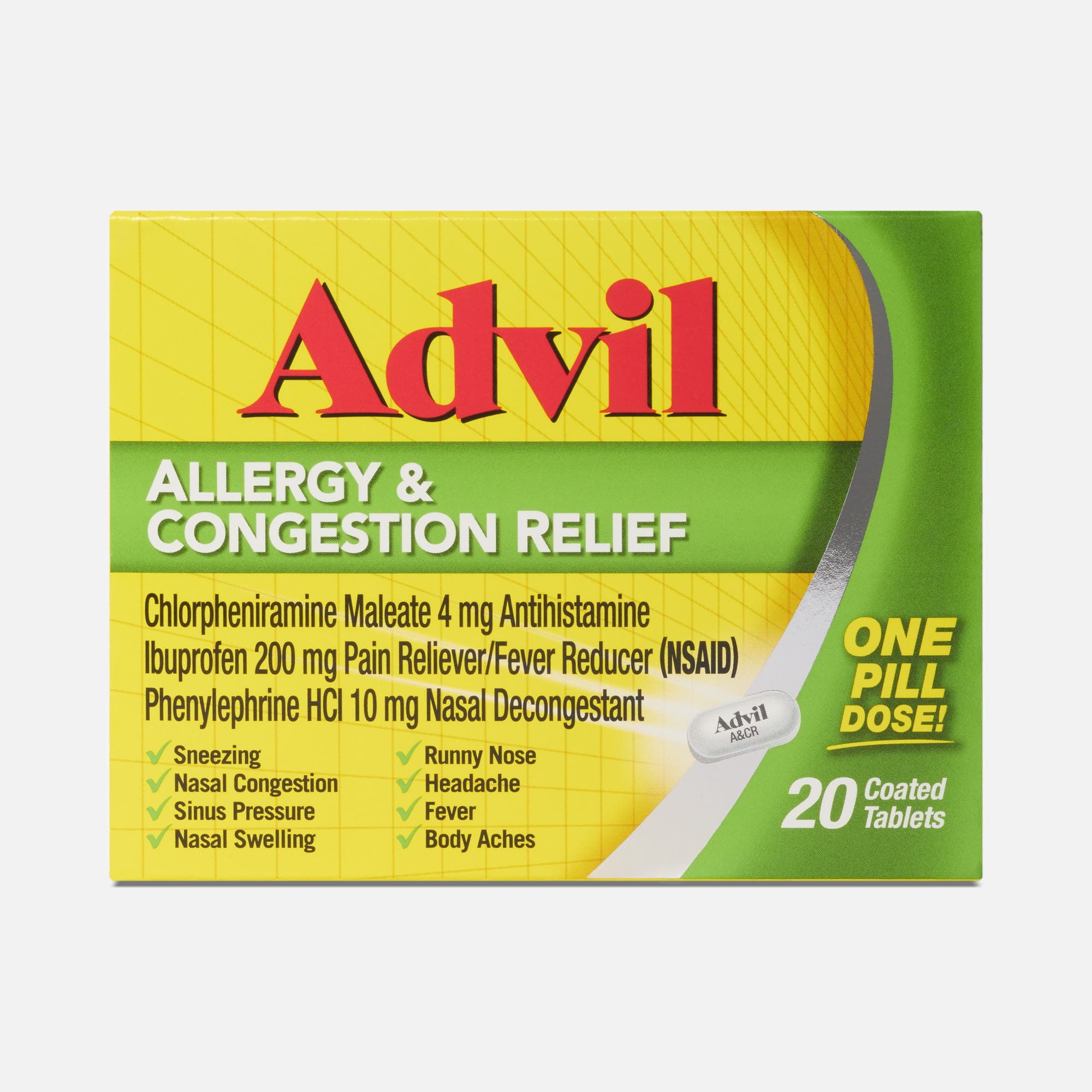 Advil® Allergy & Congestion Relief Tablets, 20 ct.