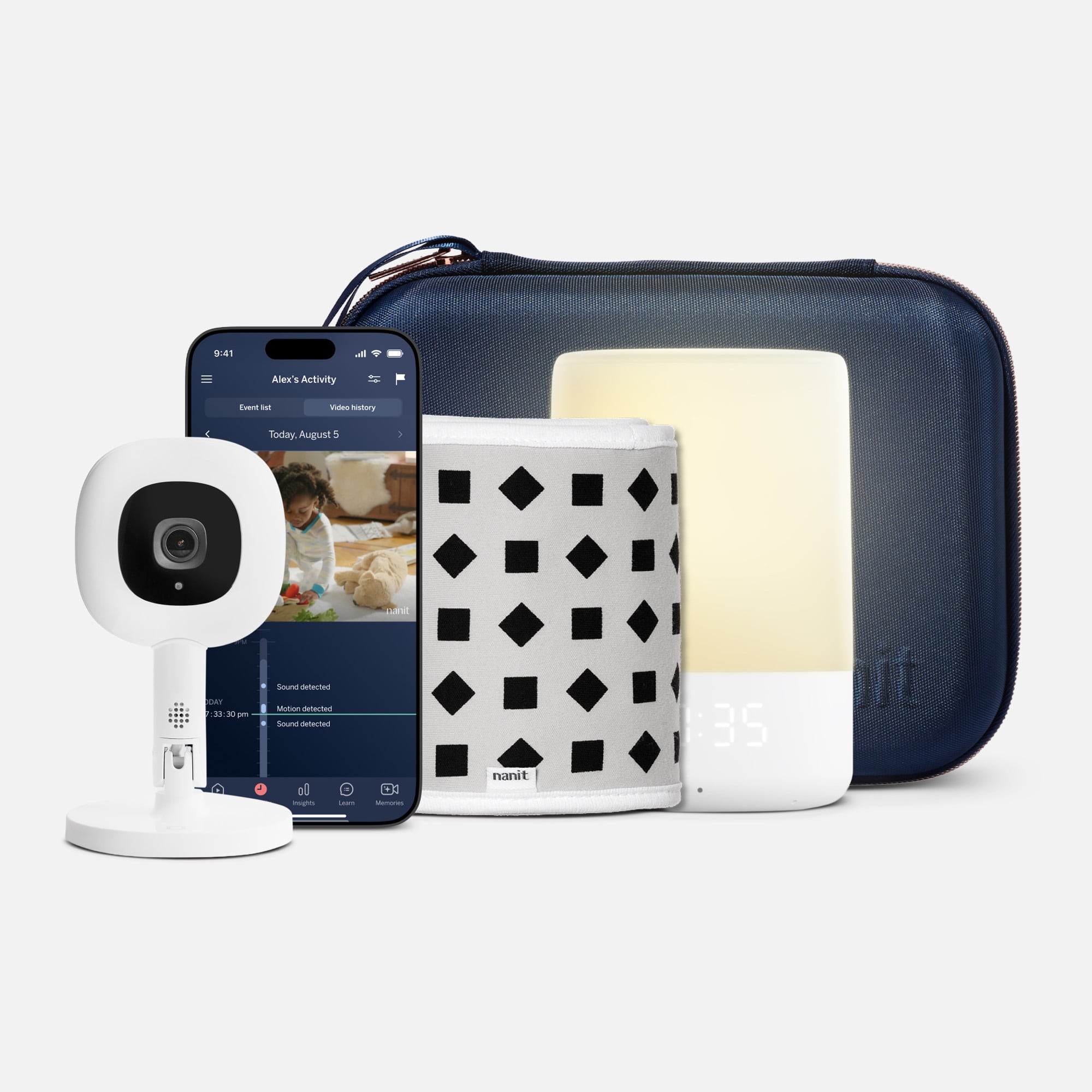 Nanit Traveling Pro Camera Bundle, Blue