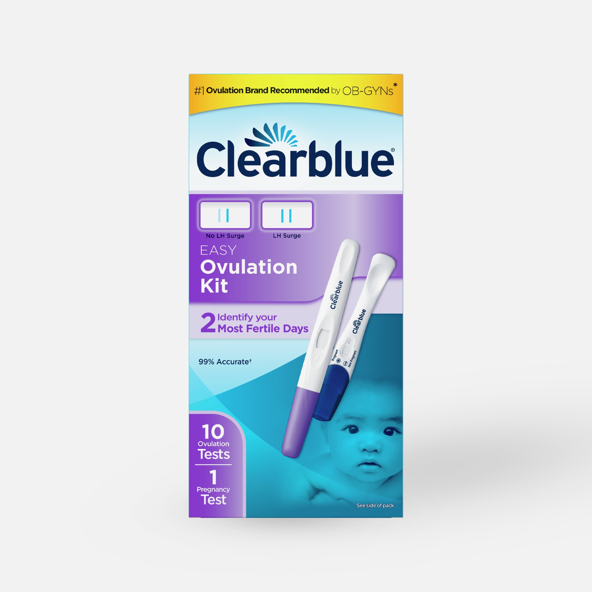 Clearblue Ovulation Complete Starter Kit, 10 Ovulation Tests and 1 Pregnancy Test