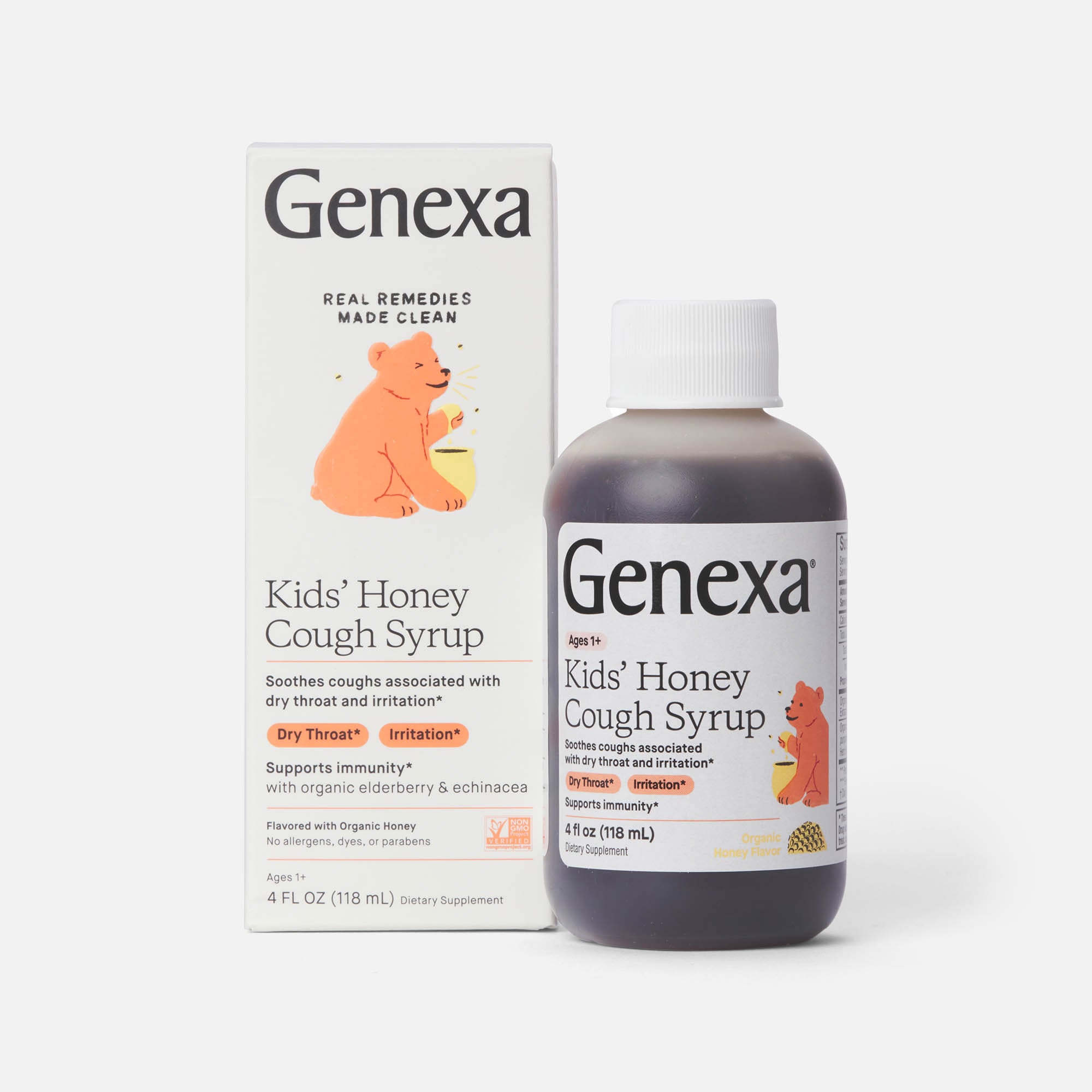 Genexa Kid's Honey Cough Syrup Supplement, 4 oz., , large