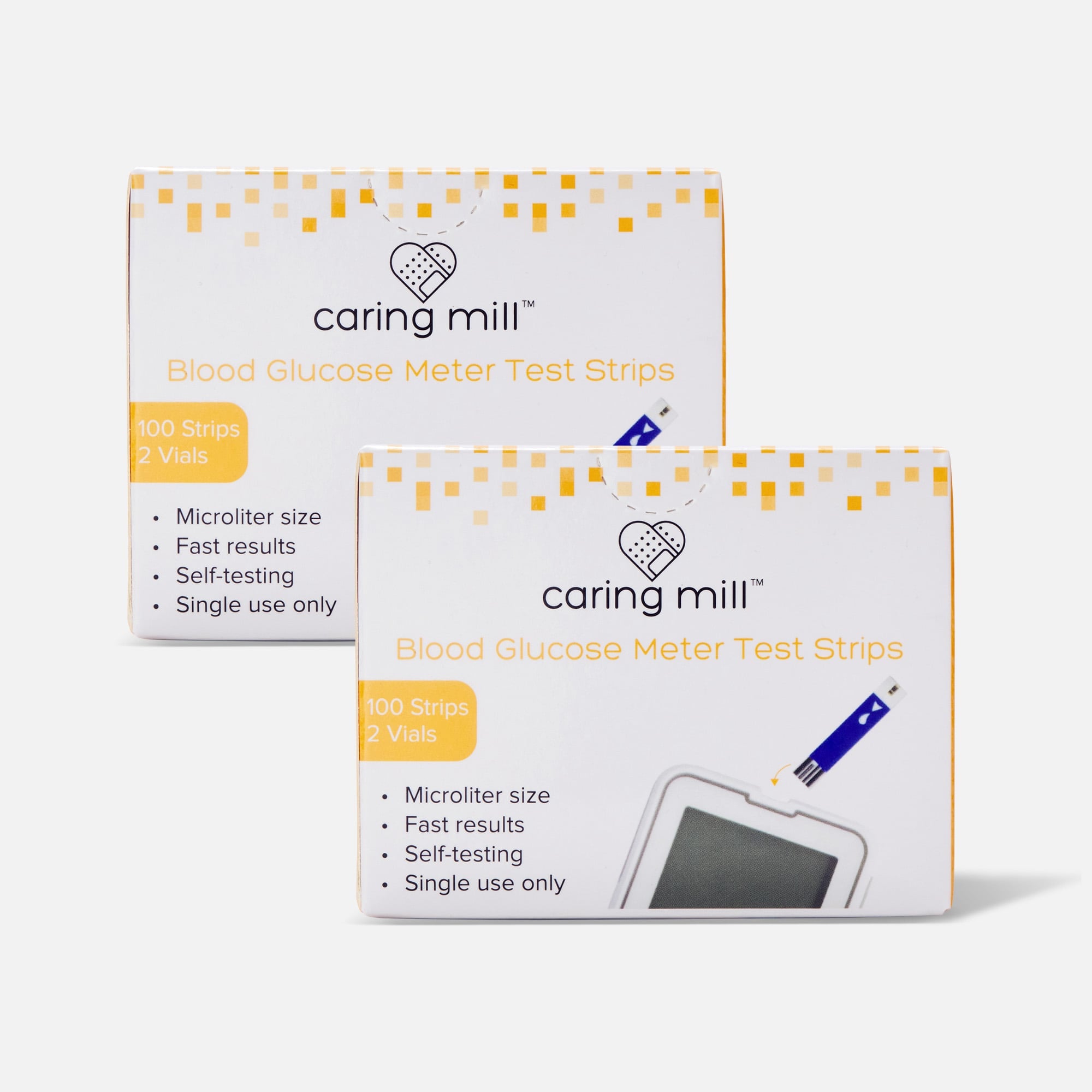 Caring Mill™ Blood Glucose Test Strips, 100 ct. (2-Pack), , large
