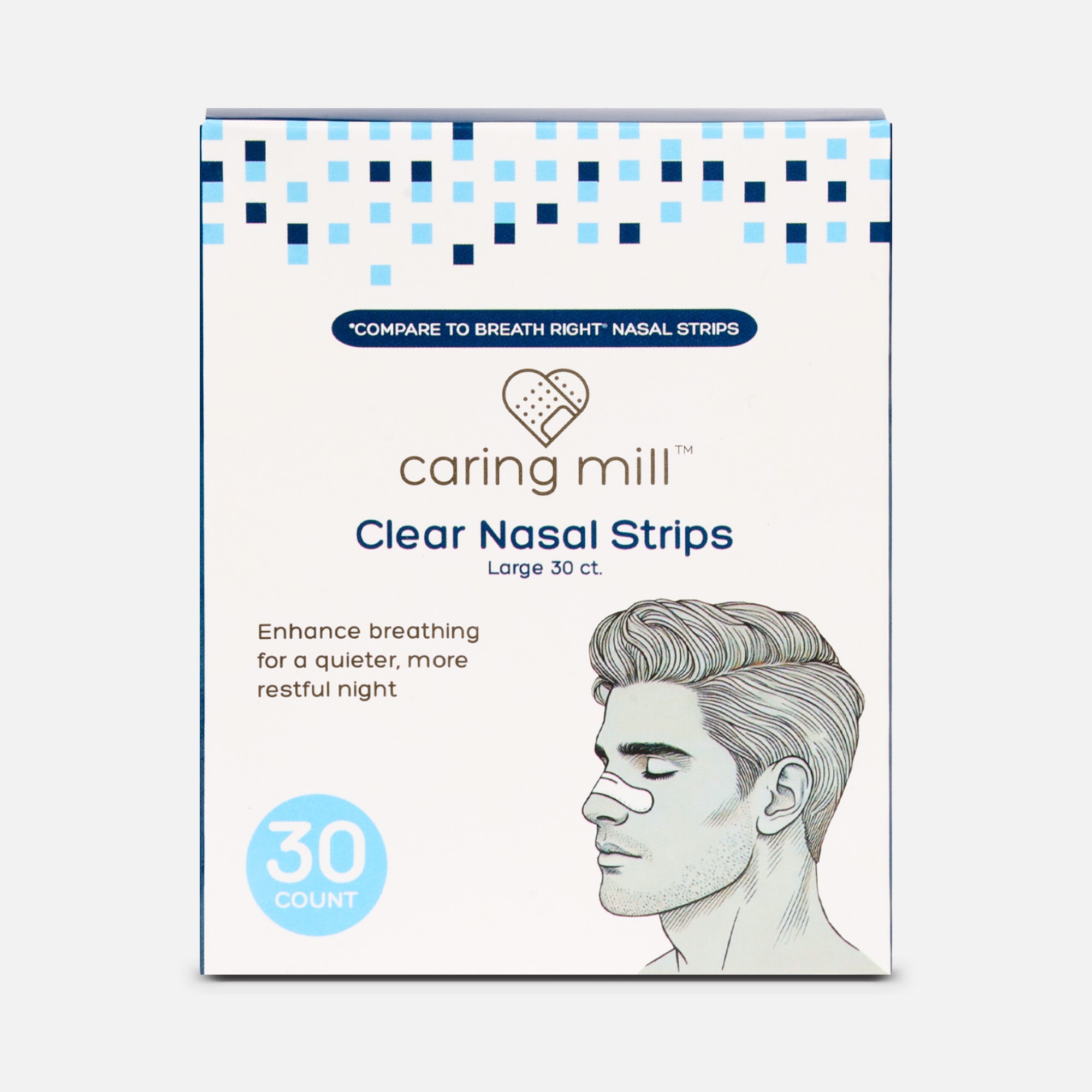 Caring Mill™ Clear Nasal Strips, Large, 30 ct., , large