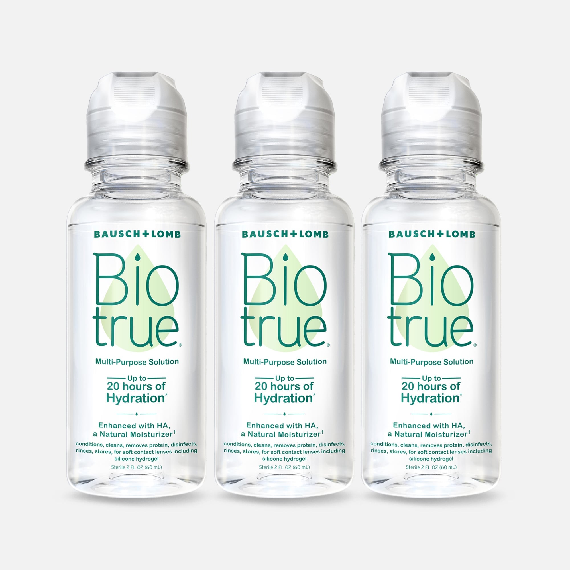Bausch + Lomb Biotrue Multi-Purpose Contact Lens Solution, 2 fl oz. (3-Pack), , large