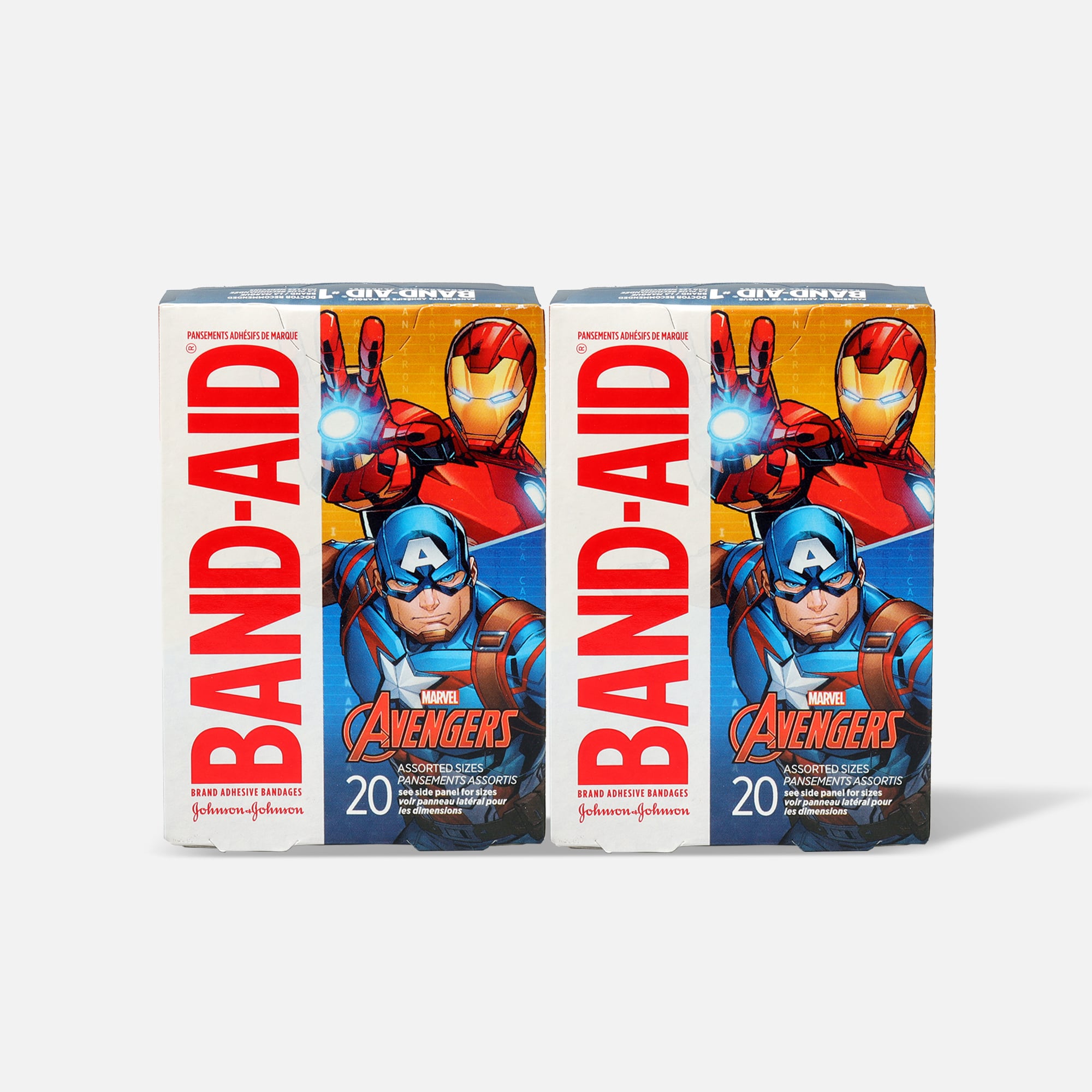 BAND-AID® Adhesive Assorted Bandages Marvel Avengers, 20 ct. (2-Pack), , large