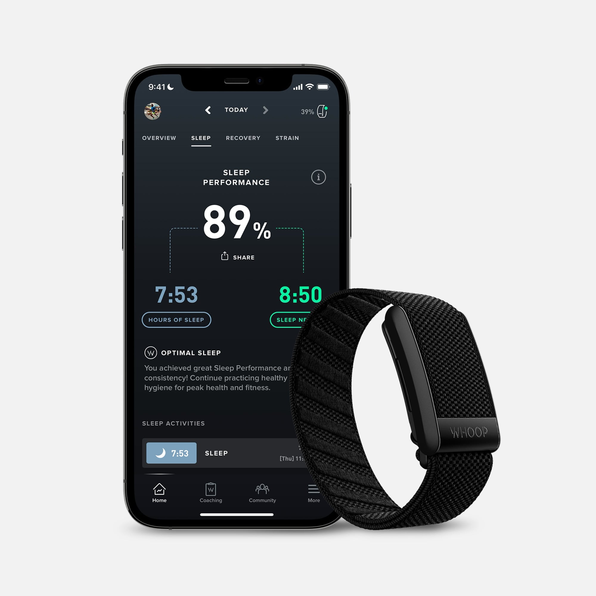 WHOOP 4.0 Wearable Health & Activity Tracker