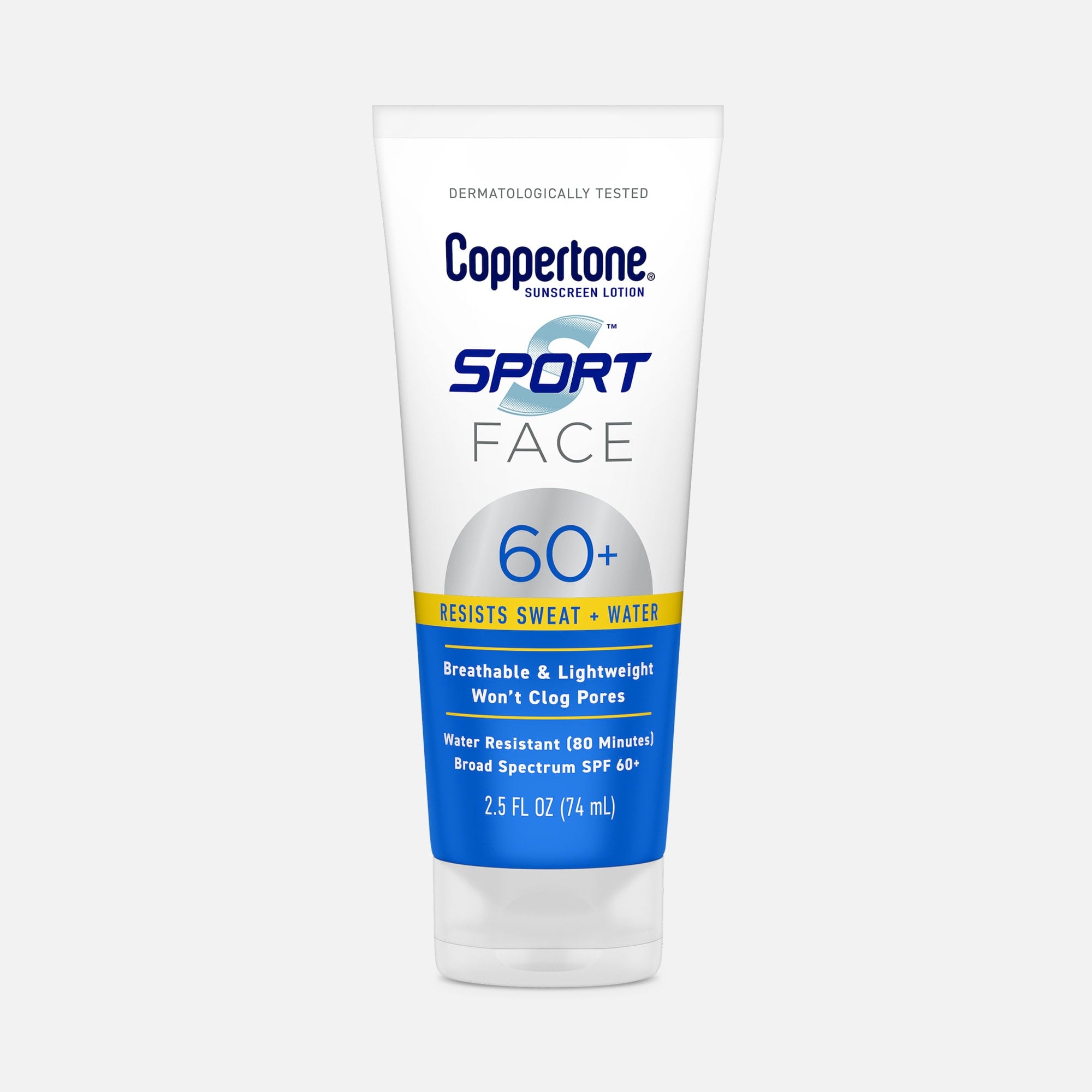 Coppertone Sport Face Sunscreen Lotion, SPF 60+, 2.5 fl oz., , large