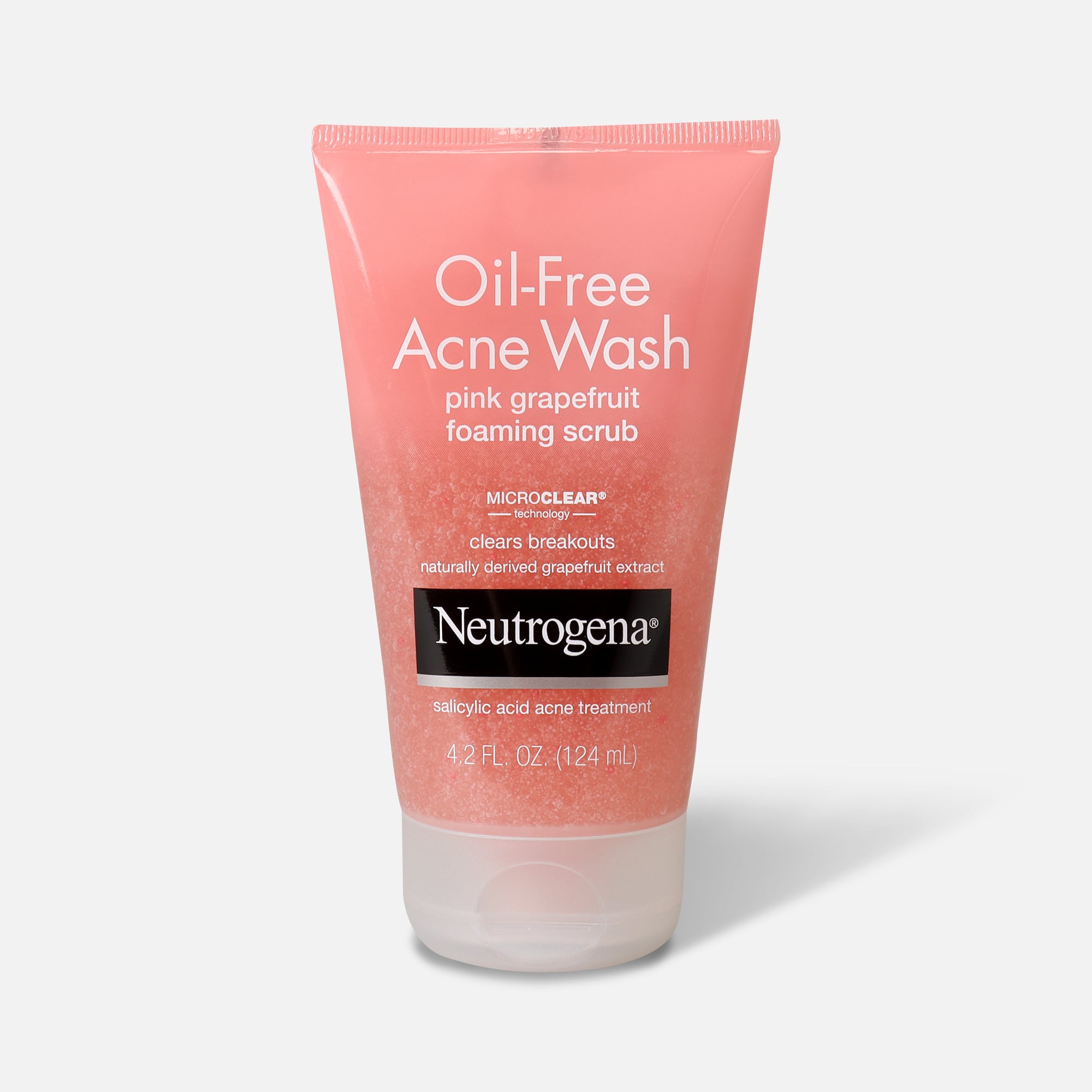 Neutrogena Pink Grapefruit Oil-Free Foaming Acne Scrub, , large