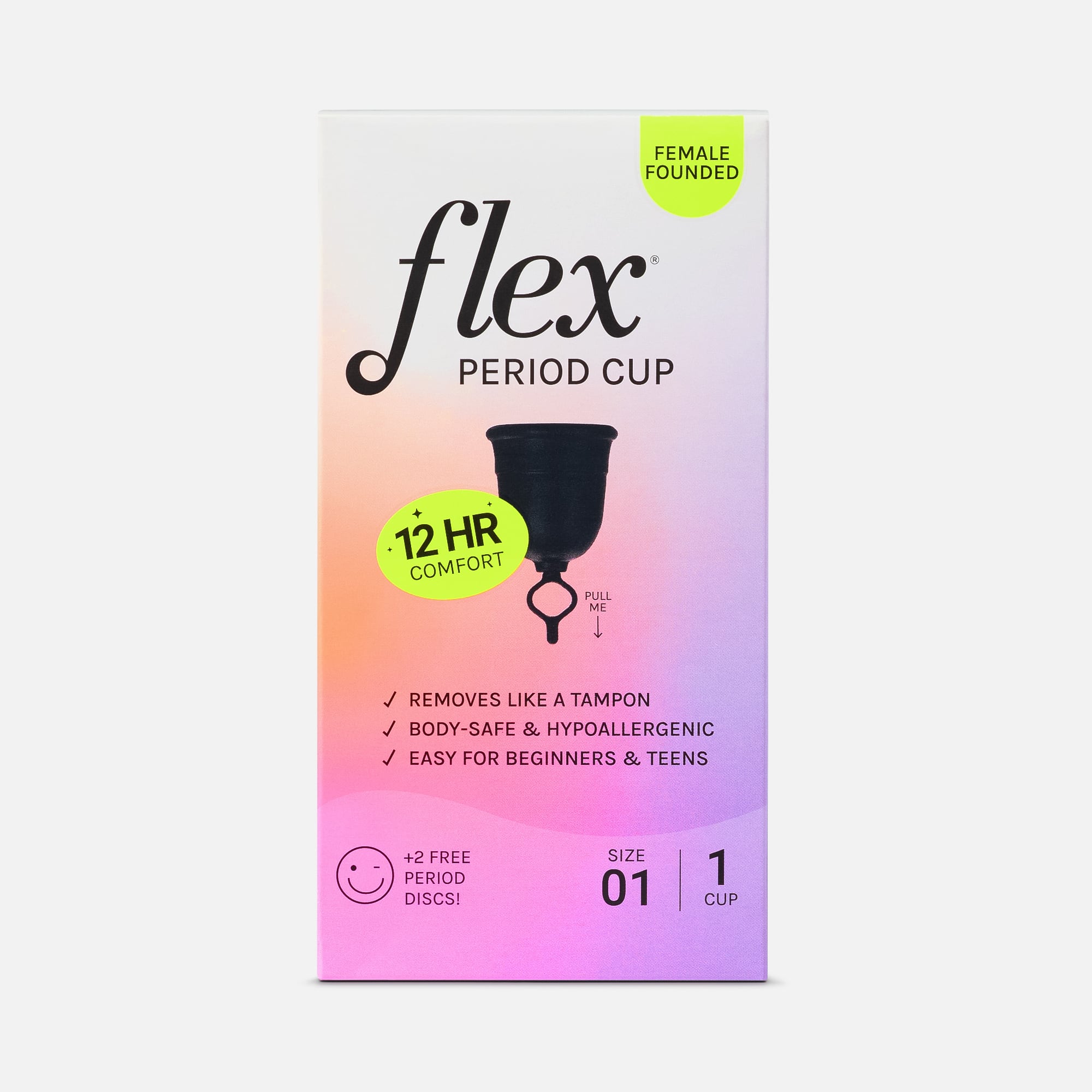FLEX Menstrual Cup (includes 2 FREE Menstrual Discs), , large