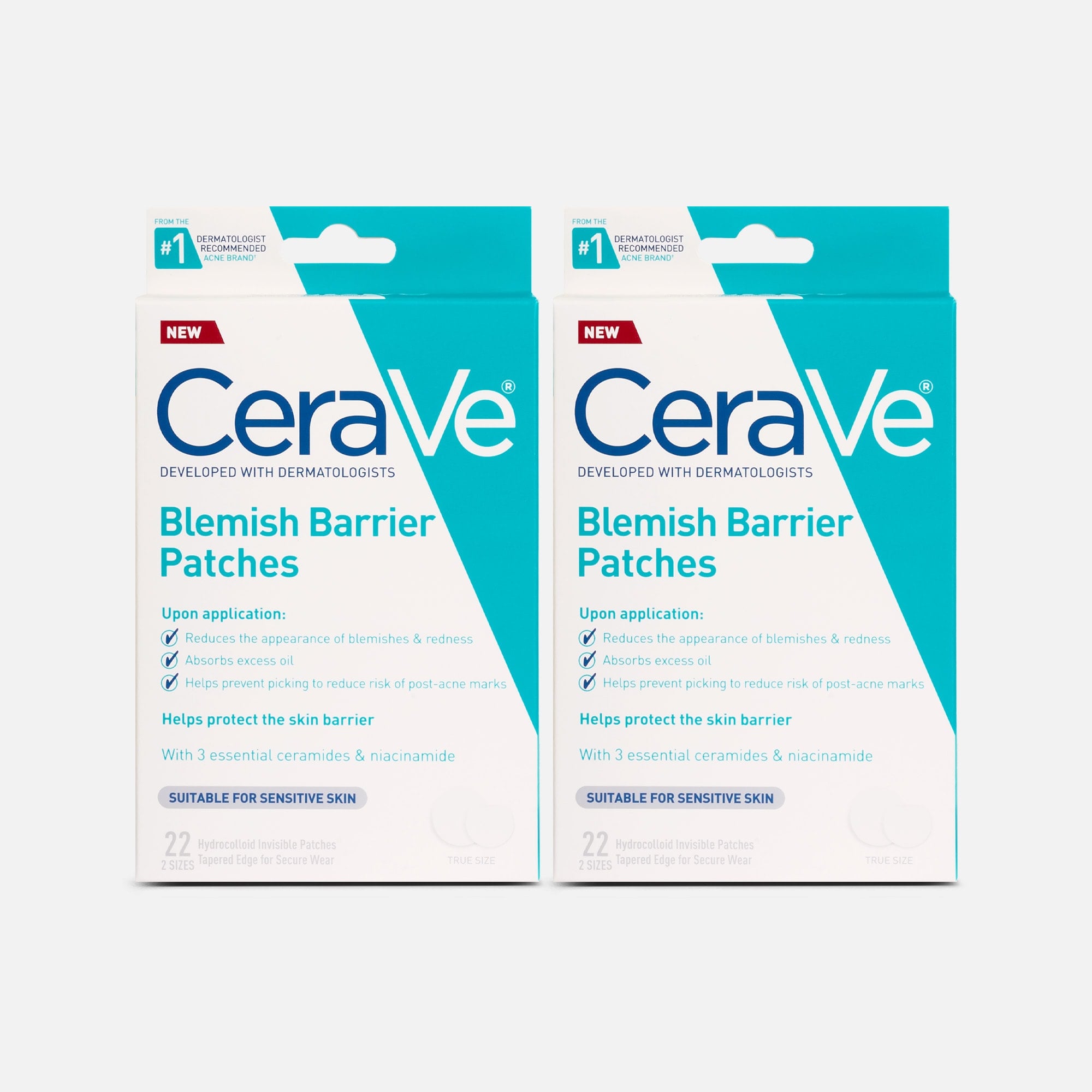 CeraVe® Blemish Barrier Patches, 22 ct. (2-Pack), , large