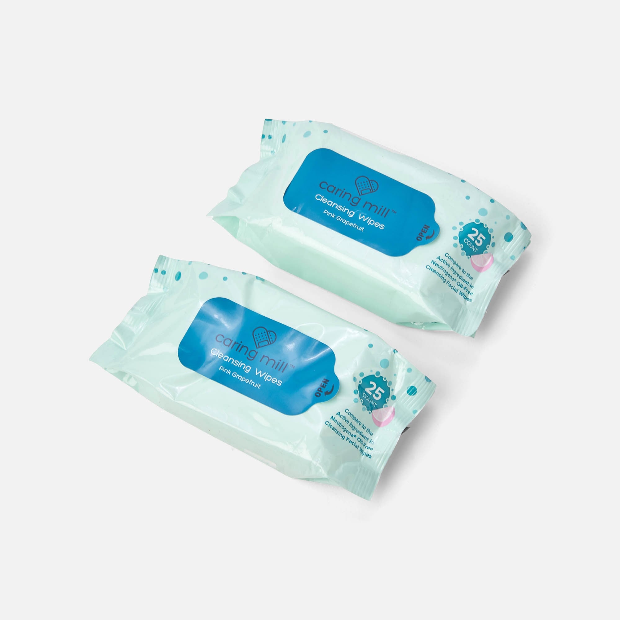 Caring Mill™ Acne Treatment Facial Cleansing Wipes, 25 ct. (2-Pack), , large
