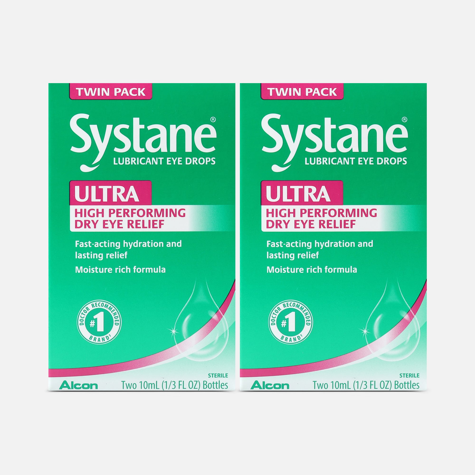 Systane Ultra Lubricating Eye Drops, 10 mL, Twin Pack (2-Pack), , large