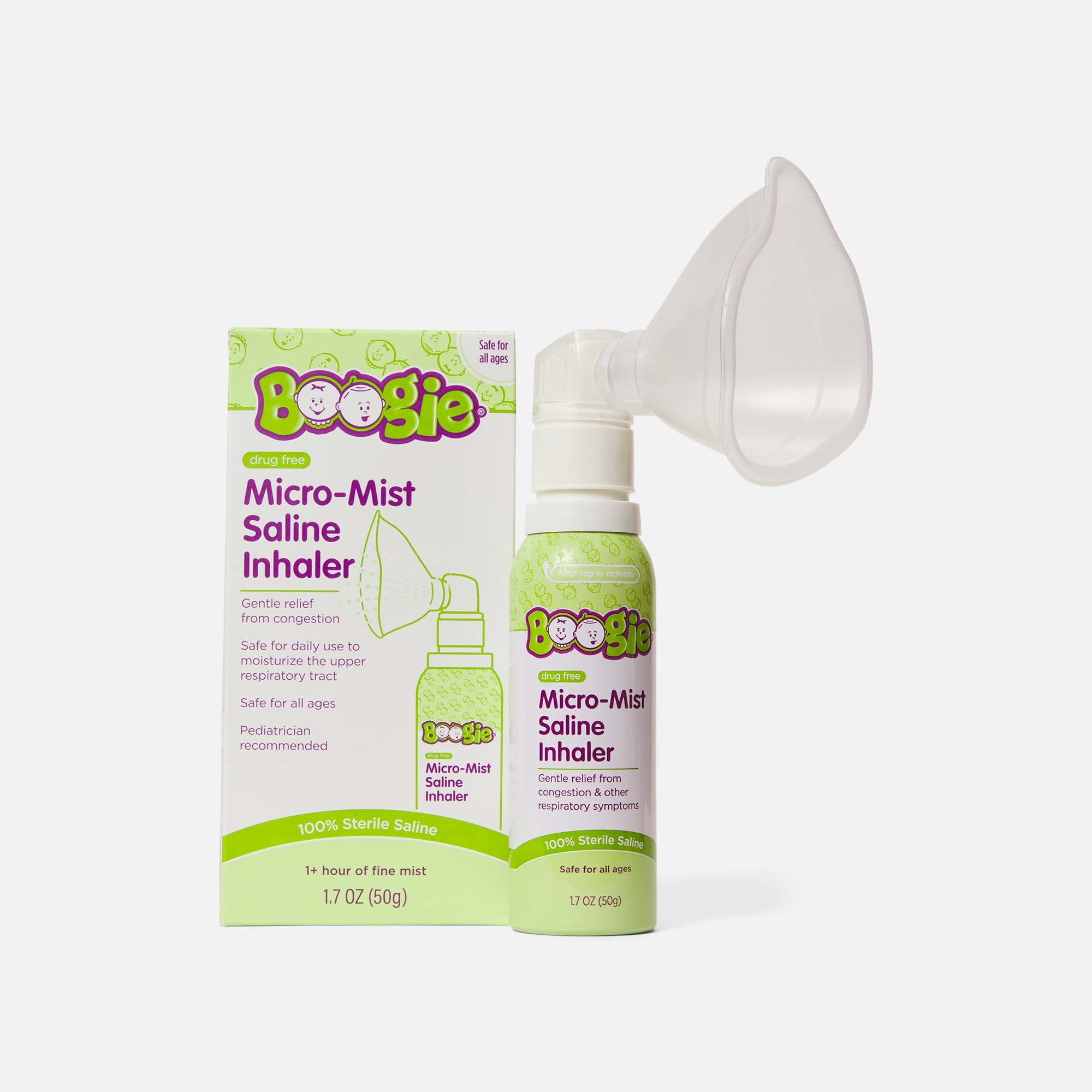 Boogie Micro-Mist Saline Inhaler - 1.7oz., , large