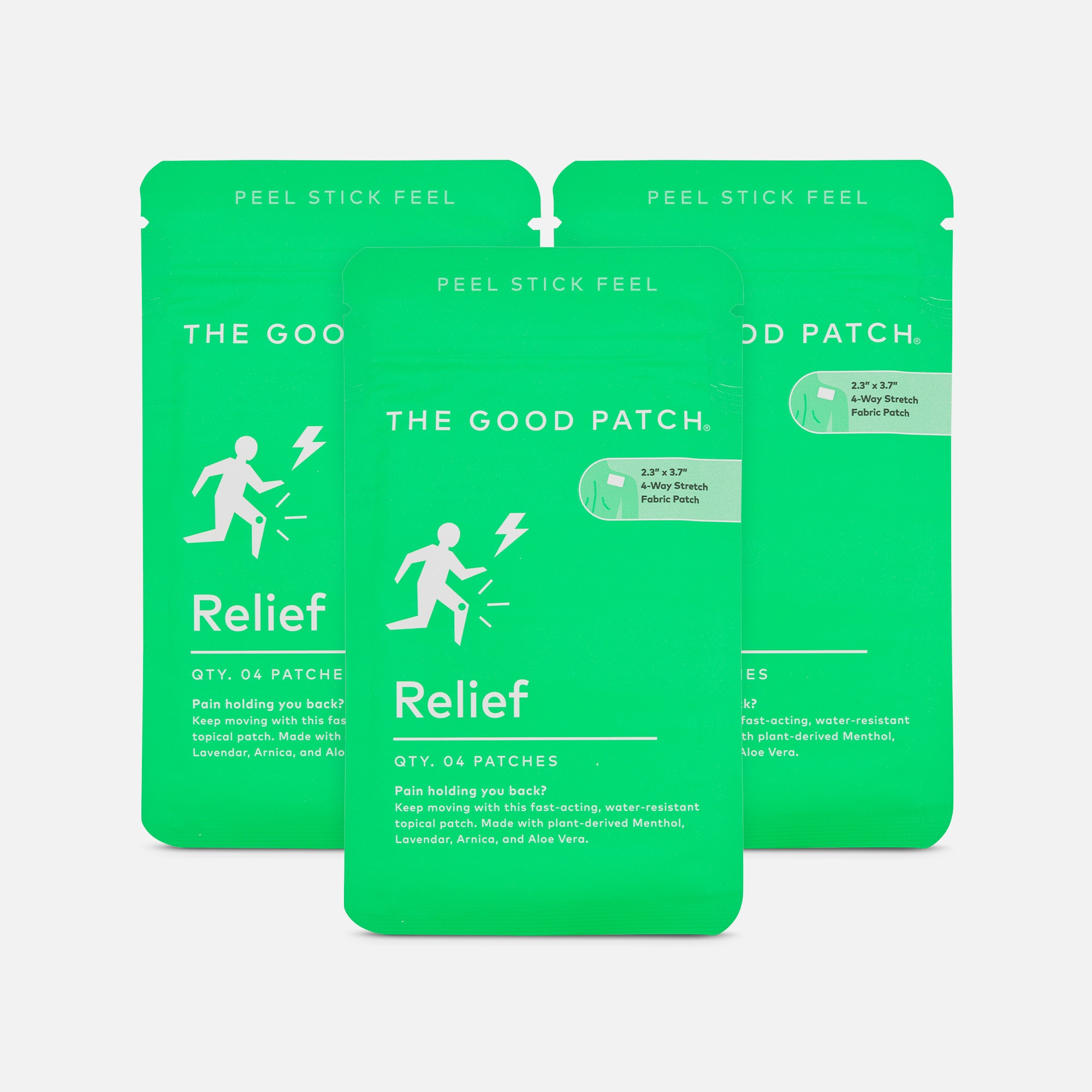 The Good Patch® Relief - Pain Relieving Wellness Patch, 4 ct. (3-Pack), , large
