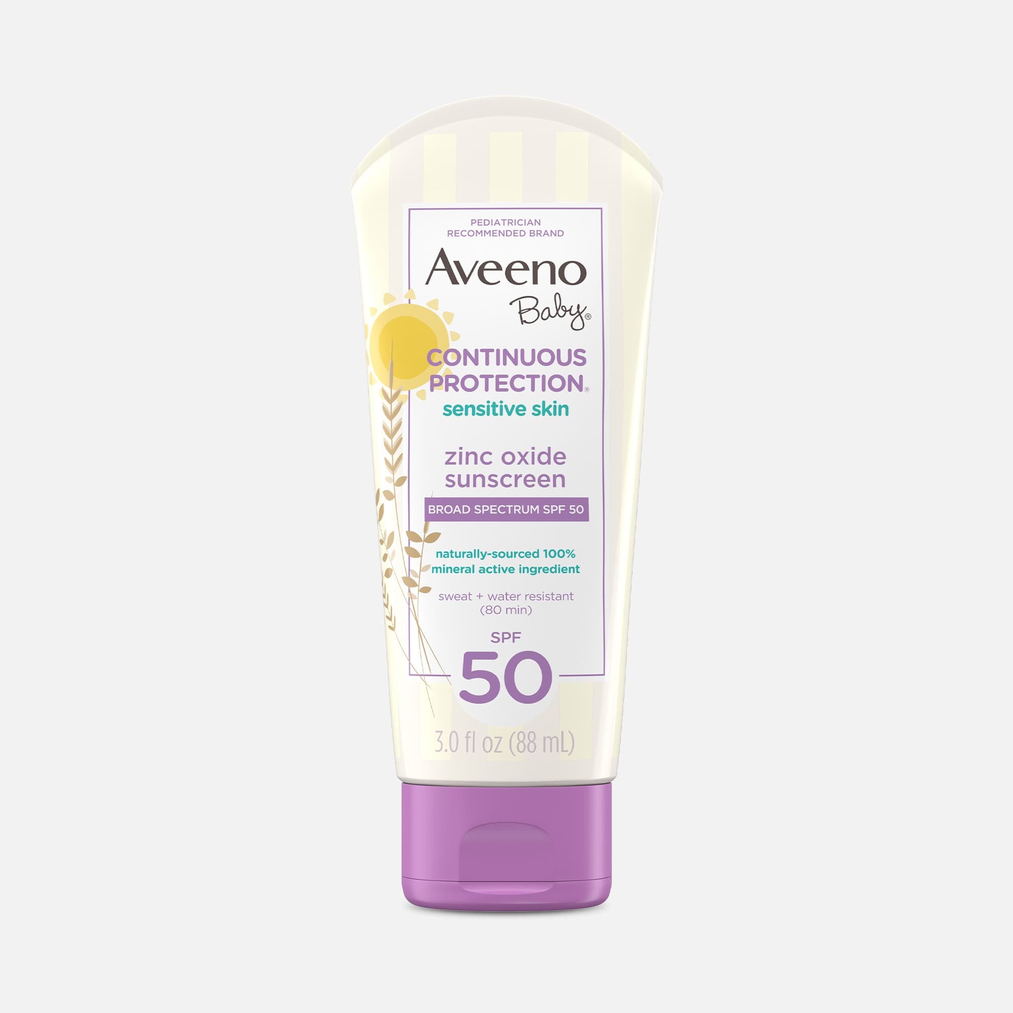 Aveeno Baby Continuous Protection Lotion, SPF 50, 3 oz., , large