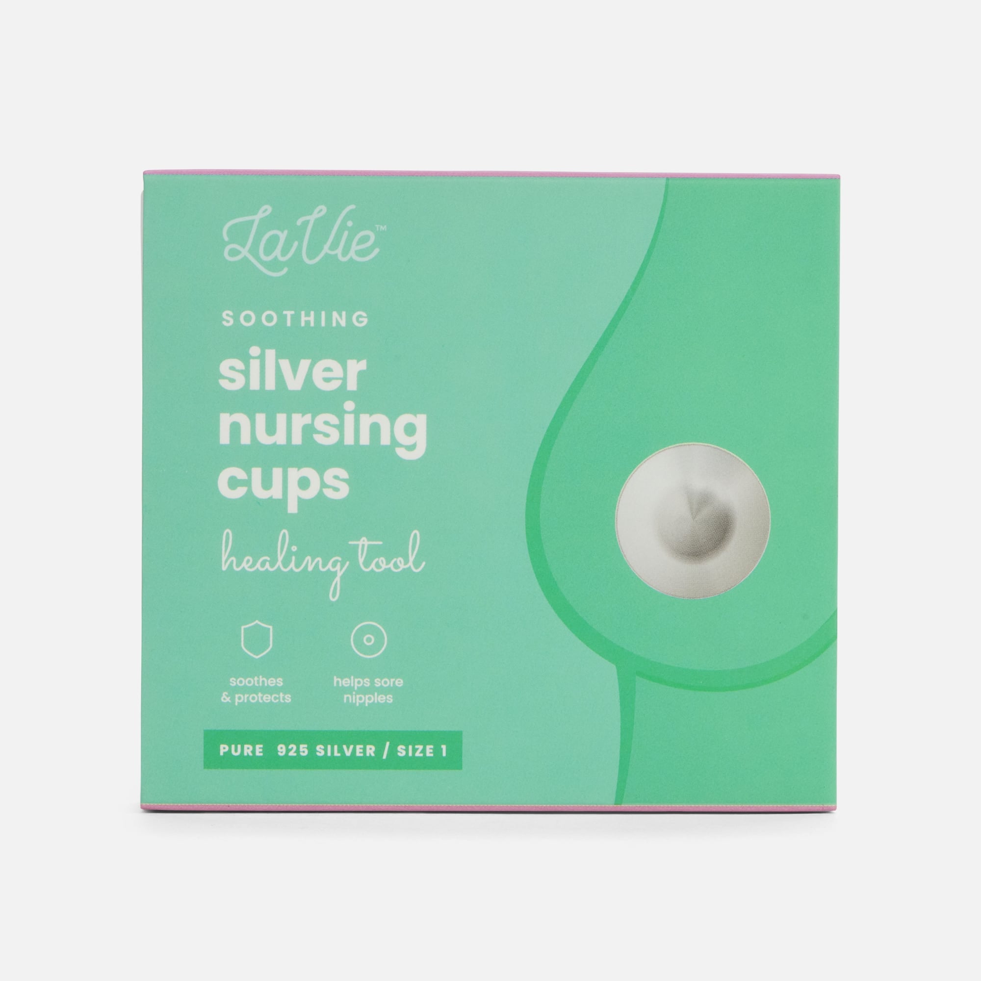 LaVie Silver Nursing Cups Set, , large