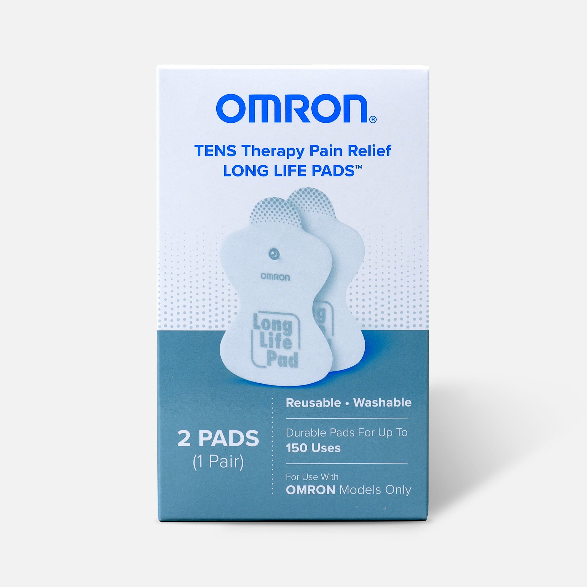 OMRON electroTHERAPY Pain Relief Long Life Replacement Pads, 2 ct., , large